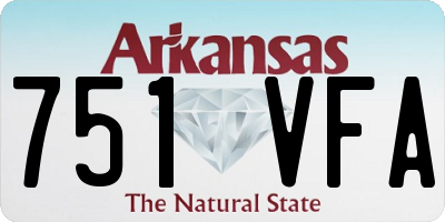 AR license plate 751VFA