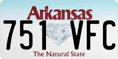AR license plate 751VFC