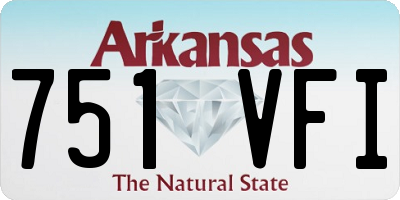AR license plate 751VFI
