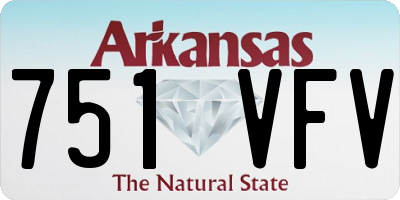 AR license plate 751VFV