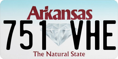 AR license plate 751VHE