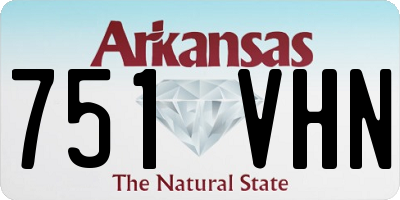 AR license plate 751VHN