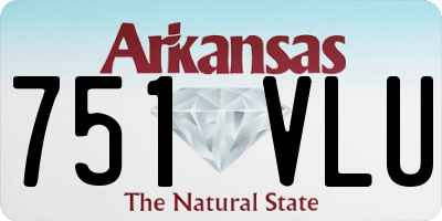 AR license plate 751VLU
