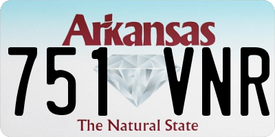 AR license plate 751VNR