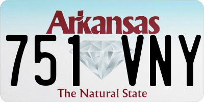 AR license plate 751VNY