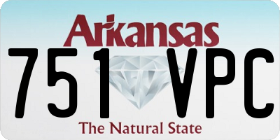 AR license plate 751VPC