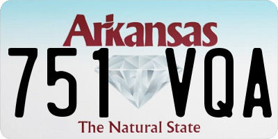 AR license plate 751VQA