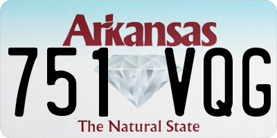AR license plate 751VQG