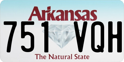 AR license plate 751VQH
