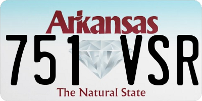 AR license plate 751VSR