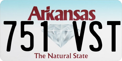 AR license plate 751VST