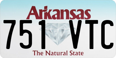 AR license plate 751VTC
