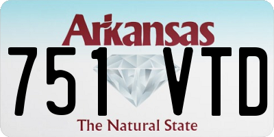 AR license plate 751VTD
