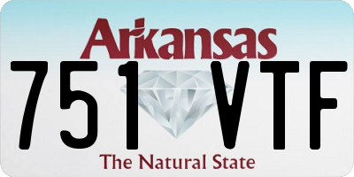 AR license plate 751VTF