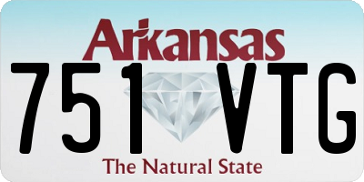 AR license plate 751VTG