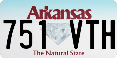 AR license plate 751VTH