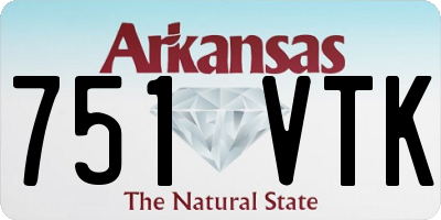 AR license plate 751VTK