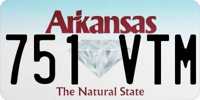 AR license plate 751VTM