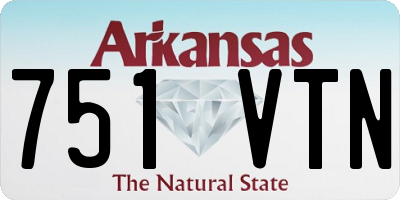 AR license plate 751VTN