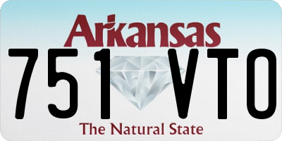 AR license plate 751VTO