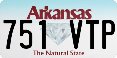 AR license plate 751VTP