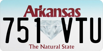 AR license plate 751VTU