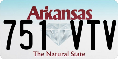 AR license plate 751VTV