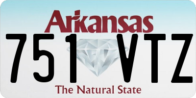 AR license plate 751VTZ