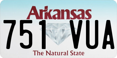 AR license plate 751VUA