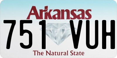 AR license plate 751VUH
