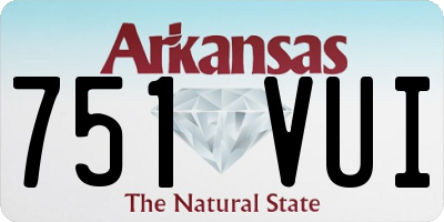 AR license plate 751VUI