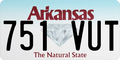 AR license plate 751VUT