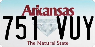 AR license plate 751VUY