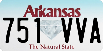 AR license plate 751VVA
