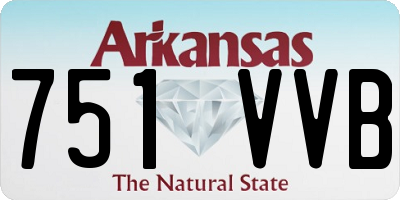 AR license plate 751VVB