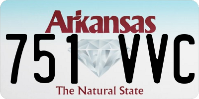 AR license plate 751VVC