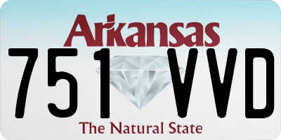 AR license plate 751VVD