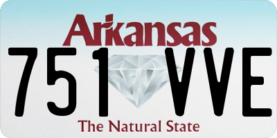 AR license plate 751VVE