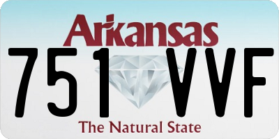 AR license plate 751VVF
