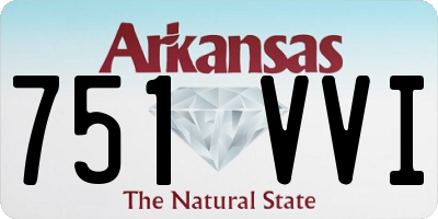 AR license plate 751VVI