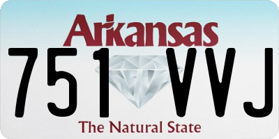 AR license plate 751VVJ