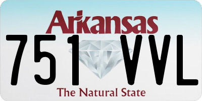 AR license plate 751VVL
