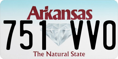 AR license plate 751VVO