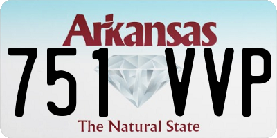 AR license plate 751VVP