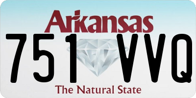 AR license plate 751VVQ
