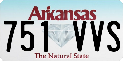 AR license plate 751VVS