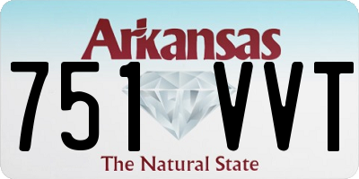 AR license plate 751VVT