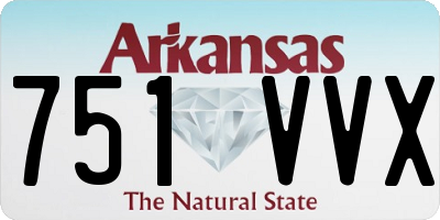 AR license plate 751VVX