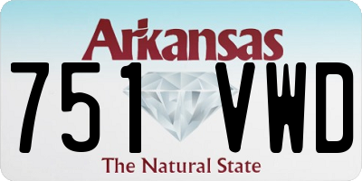 AR license plate 751VWD