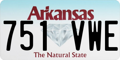 AR license plate 751VWE